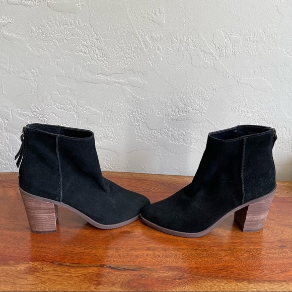 BP Black Suede Ankle Bootie Size: 8 - Picture 1 of 12